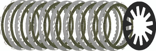 TwinPower 482038 - Twin Power 98-17 Big Twin Exc CVO S.E. and M8 Clutch Kit Extra Plate W/ Heavy Spring