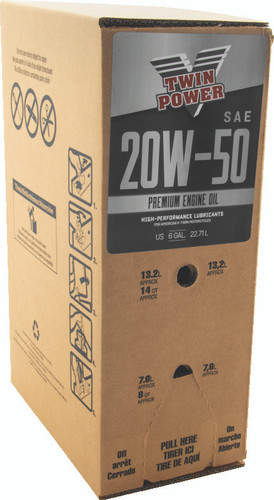 TwinPower 539026 - Twin Power 20W50 Oil 6 Gallon Bag In Box