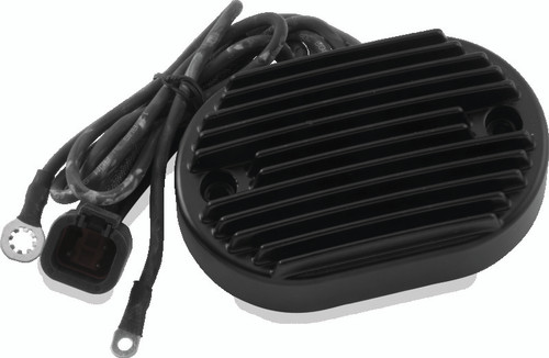 TwinPower 498294 - Twin Power 01-06 Softail Voltage Regulator Black Replaces H-D 74540-01 38 Amp