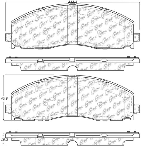 StopTech 319.16800 - Ford 12-20 F-250/350 / 13-16 F-450 Front Truck & SUV Brake Pad StopTech 319.16800 - Ford 12-20 F-250/350 / 13-16 F-450 Front Truck & SUV Brake Pad