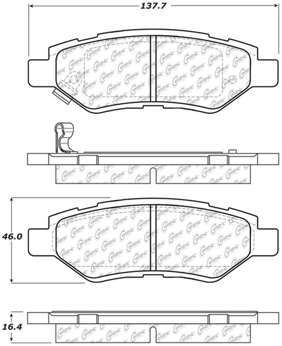 StopTech 319.13370 - Truck and SUV Pad