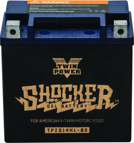TwinPower 781232 - Twin Power YTX-14L Shocker Gel Battery Replaces H-D 65958-04 220 CCA