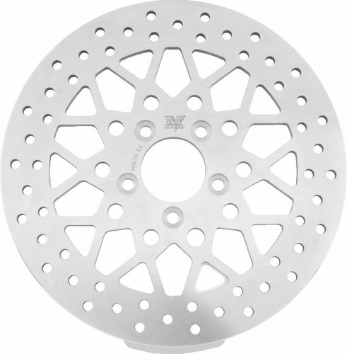 TwinPower 666830 - Twin Power 08-Up FLH FLT Rear 11.8 Solid Rotor Mesh