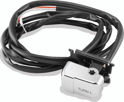 TwinPower 601694 - Twin Power 96-13 Big Twin XL V-Rod Chrome Left Turn Signal Switch Replaces H-D 71598-96 71685-06A