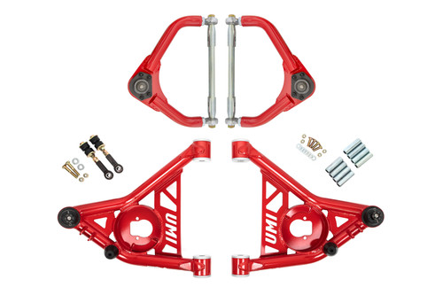 UMI Performance 265256-1-R - 70-81 GM F-Body Front A-arm Kit Delrin Bushings Adj Tall Ball Joints