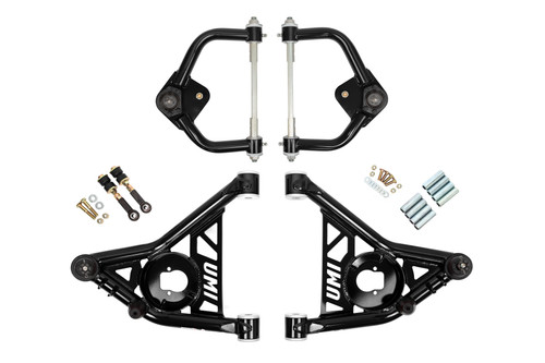 UMI Performance 265253-1-B - 70-81 GM F-Body Front A-arm Kit Delrin Bushings Tall Ball Joints