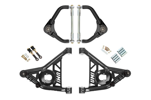 UMI Performance 265256-1-B - 70-81 GM F-Body Front A-arm Kit Delrin Bushings Adj Tall Ball Joints