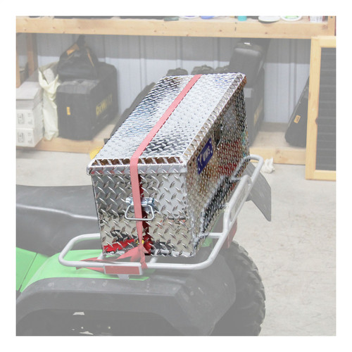 UWS EC20001 - Bright Aluminum ATV Tool Box (Heavy Packaging)