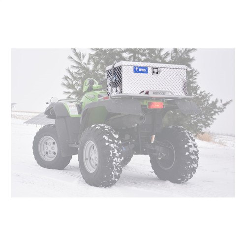 UWS EC20001 - Bright Aluminum ATV Tool Box (Heavy Packaging)