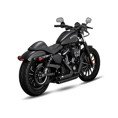 Vance & Hines 47335 - HD 18-22 Fatboy/Blackout Shortshots Staggered PCX Full System Exhaust
