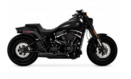 Vance & Hines 47331 - HD Softail Fat Bob 18-22 Hi-Output 2-1 Black PCX Full System Exhaust