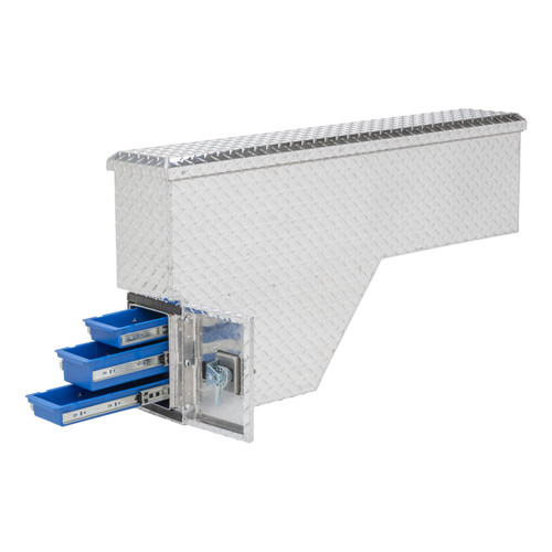UWS FW-48-DS-D - Bright Aluminum 48" Driver-Side Wheel Well Tool Box (LTL Shipping Only)