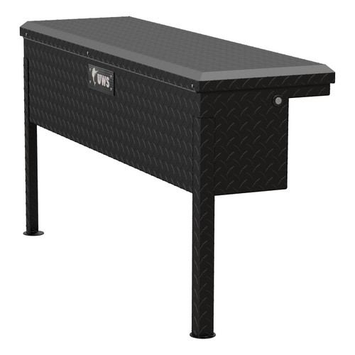 UWS TBSM-48-LP-MB - Matte Black Aluminum 48" Truck Side Tool Box, Low Profile (LTL Shipping Only)
