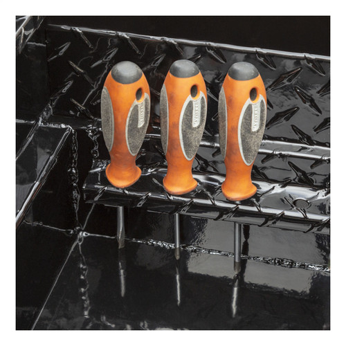 UWS TBS-63-BLK - Gloss Black Aluminum 63" Crossover Truck Tool Box (LTL Shipping Only)