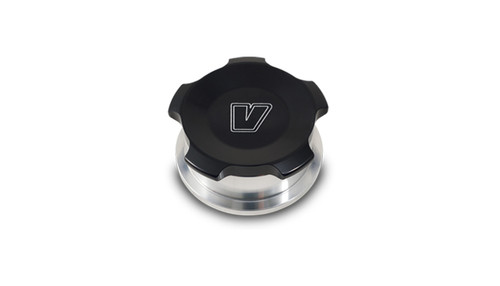 Vibrant 11291 - 2in OD Aluminum Weld Bungs w/ Anodized Black Aluminum Threaded Cap (incl. O-Ring)