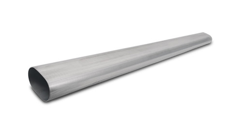 Vibrant 13183 - 3.5in Oval (Nominal Size) T304 SS Straight Tubing (16 ga) - 5 foot length