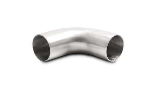 Vibrant 13342 - 1.5in OD 2.75in Tangent Length T304 SS 90 Deg Mandrel Bend w/Extended Leg Length