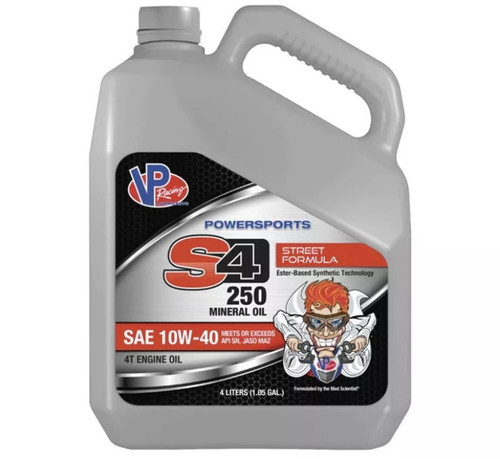 VP Racing Lubricants VP7110404 - S4-250 10W40 Mineral 4L