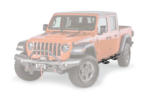Warn 102254 - Flat; Powder Coated; Black; Steel