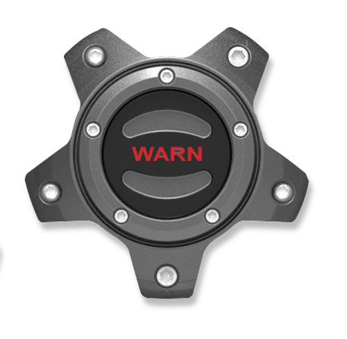 Warn 106684 - OPTIONAL WHEEL CENTER CAP - GRAY/RED 5 LUG
