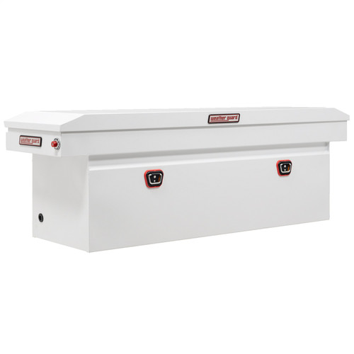 WEATHER GUARD 128-3-03 - Saddle Box; Steel; Full Deep; White; 14.3 cu ft;