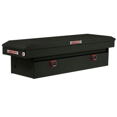 WEATHER GUARD 127-52-04 - Saddle Box; Aluminum; Full Standard; Textured Matte Black; 11 cu ft;