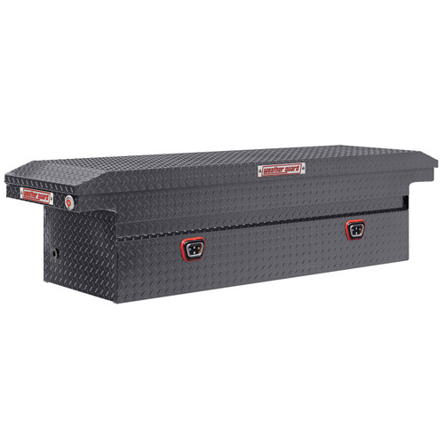 WEATHER GUARD 121-6-04 - Saddle Box; Aluminum; Full Low Profile; Gunmetal Gray; 11 cu ft;