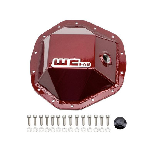 Wehrli WCF100114-RED - 20-24 GM Duramax - 19-23 Ram HD Rear Differential Cover - Red
