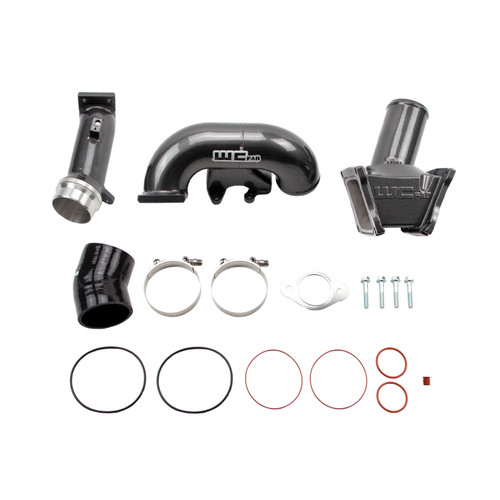 Wehrli WCF100163-GM - 2006-2007 LBZ Duramax High Flow 3in Y-Bridge Kit- Gun Metal