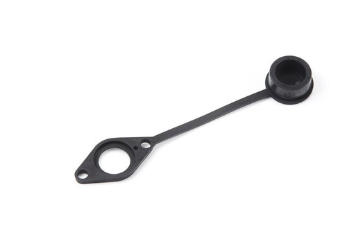 Warn 98544 - Remote Control Socket Cover For Winches With Round Remote Socket; Black; Single
