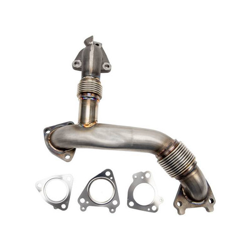 Wehrli WCF100211 - 11-16 Duramax LML Stainless 2in Up Pipe Kit w/ Gaskets (Passenger Side)