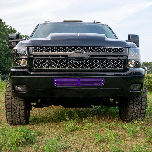 Wehrli WCF100285-FTB - 11-14 Chevrolet Silverado 2500/3500 HD / Duramax LML Bumper Grille - Fine Texture Black