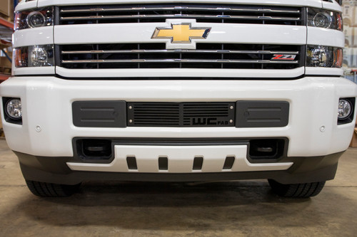 Wehrli WCF100290-RAW - 15-19 Chevrolet Silverado HD 6.6L LML/L5P Duramax Bumper Grille - Raw Stainless Finish