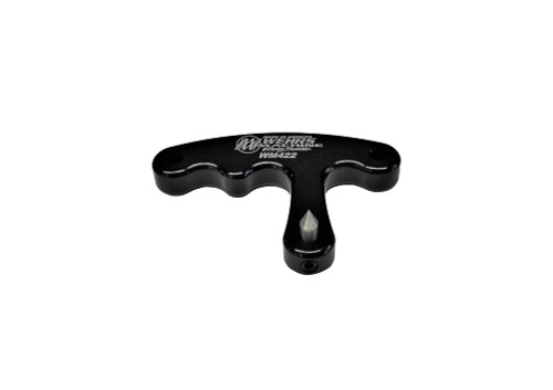 Wehrs Machine WM422 - Tire Rubber Pick - Removable Tip - Left / Right Handed - Aluminum - Black Anodized - Each