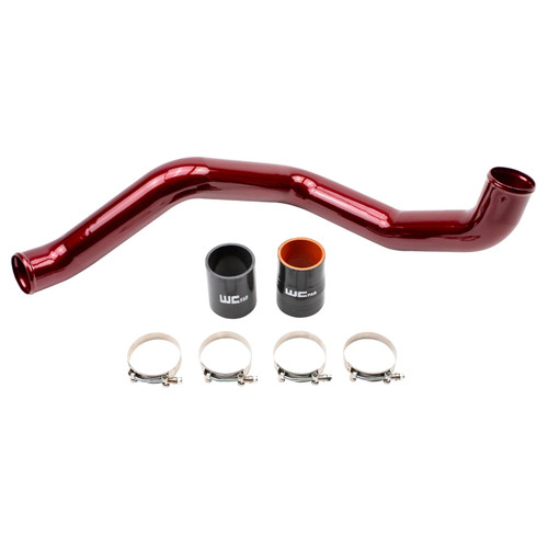 Wehrli WCF100365-RED - 20-24 Chevrolet 6.6L L5P Duramax Driver Side 3in Intercooler Pipe - WCFab Red