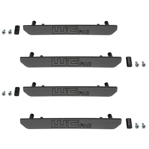 Wehrli WCF100392 - 2020+ GMC 2500/3500HD Fender Flare Marker Light Delete Kit w/Logo - Fine Texture Black