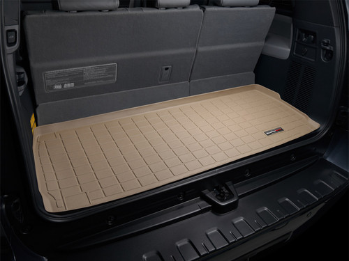 Weathertech 41345 - Cargo Liner; Tan; Behind 3rd Row Seating;