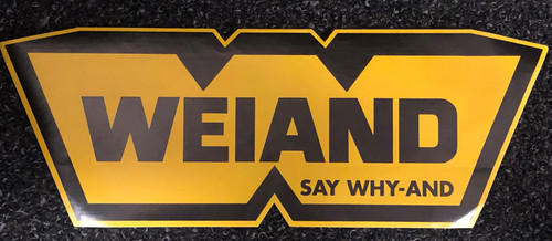 Weiand 36-419 - SAY WHY-AND Decal Large