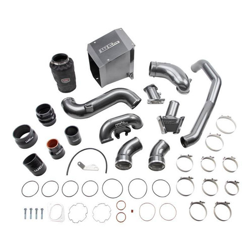 Wehrli WCF100438-GRY - 07.5-10 Chevrolet 6.6L Duramax LMM Stage 2 High Flow Bundle Kit - WCFab Grey