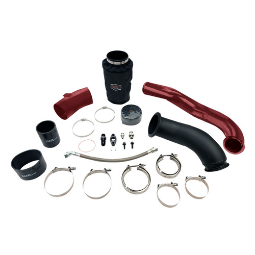 Wehrli WCF100475-RED - 04.5-07 Dodge 5.9L Cummins S300 Turbo 2nd Gen Swap Kit (No Turbo/Manifold) - WCFab Red
