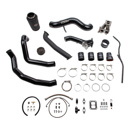 Wehrli WCF100478-CR - 2001-2004 Chevrolet LB7 6.6L Duramax S300 Single Turbo Install Kit - Candy Red