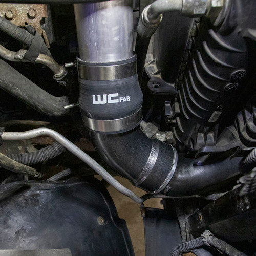 Wehrli WCF100466-BR - 06-10 Duramax LBZ/LMM Intercooler Outlet Elbow Kit - Bengal Red