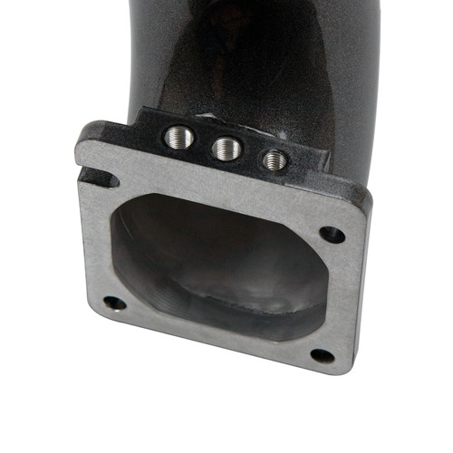 Wehrli WCF100528-GB - 03-07 Dodge 5.9L Cummins 3.5in Intake Horn & Driver Side Intercooler Pipe Kit - Gloss Black