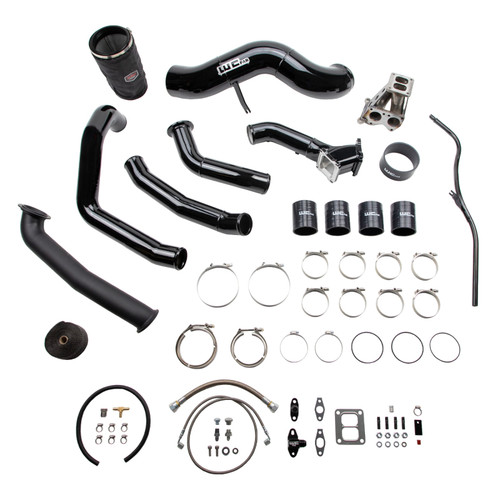 Wehrli WCF100489-IBB - 01-04 LB7 Duramax S400 Single Turbo Install Kit - Illusion Blueberry