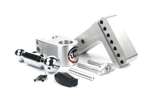 Weigh Safe CTB4-2.5 - 180 Hitch 4in Drop Hitch & 2.5in Shank (10K/18.5K GTWR) - Aluminum