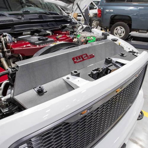 Wehrli WCF100546-BR - 13-18 Cummins Fabricated Aluminum Radiator Cover - Bengal Red