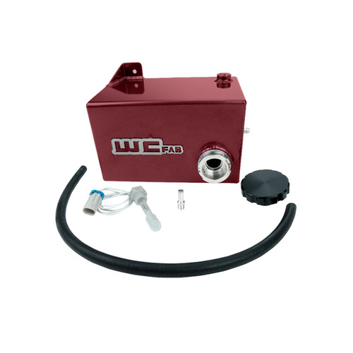 Wehrli WCF100645-RED - 01-07 Chevrolet 6.6L LB7/LLY/LBZ Duramax OEM Placement Coolant Tank Kit - WCFab Red