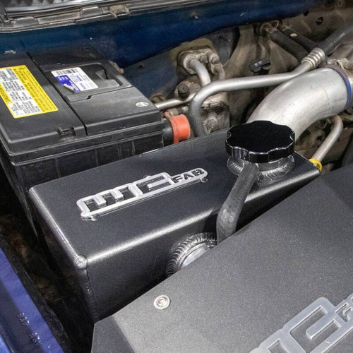 Wehrli WCF100645-SGB - 01-07 Chevrolet 6.6L LB7/LLY/LBZ Duramax OEM Placement Coolant Tank Kit - Semi-Gloss Black