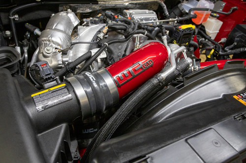 Wehrli WCF100720-GRY - 2020-2024 Chevrolet 6.6L L5P Duramax 4in Intake Pipe (Use w/OEM Air Box) - WCFab Grey