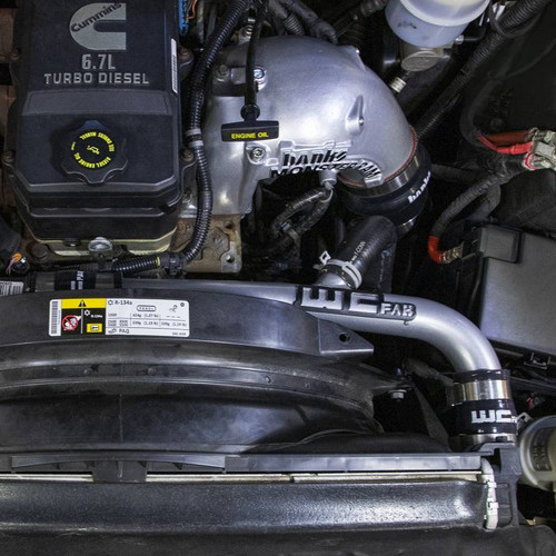 Wehrli WCF100867-GB - 13-15 Dodge Cummins 6.7L w/Dual Radiator Upper Coolant Pipe - Gloss Black